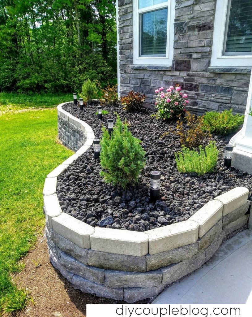 Landscaping Ideas For Front Of House (Our Finished Yard Transformation) -  Diy Couple Blog