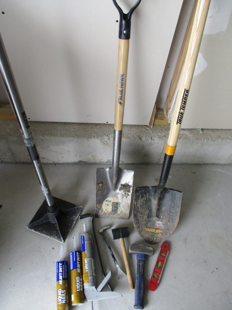 retaining wall tools