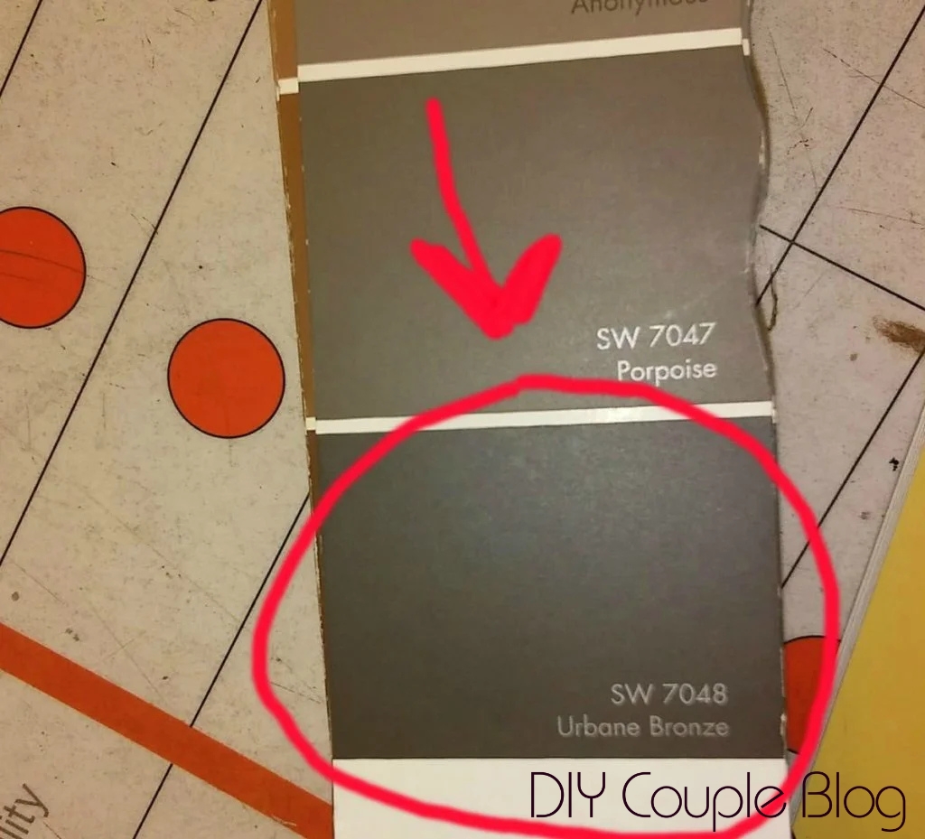 SW Urbane Bronze on paint swatch