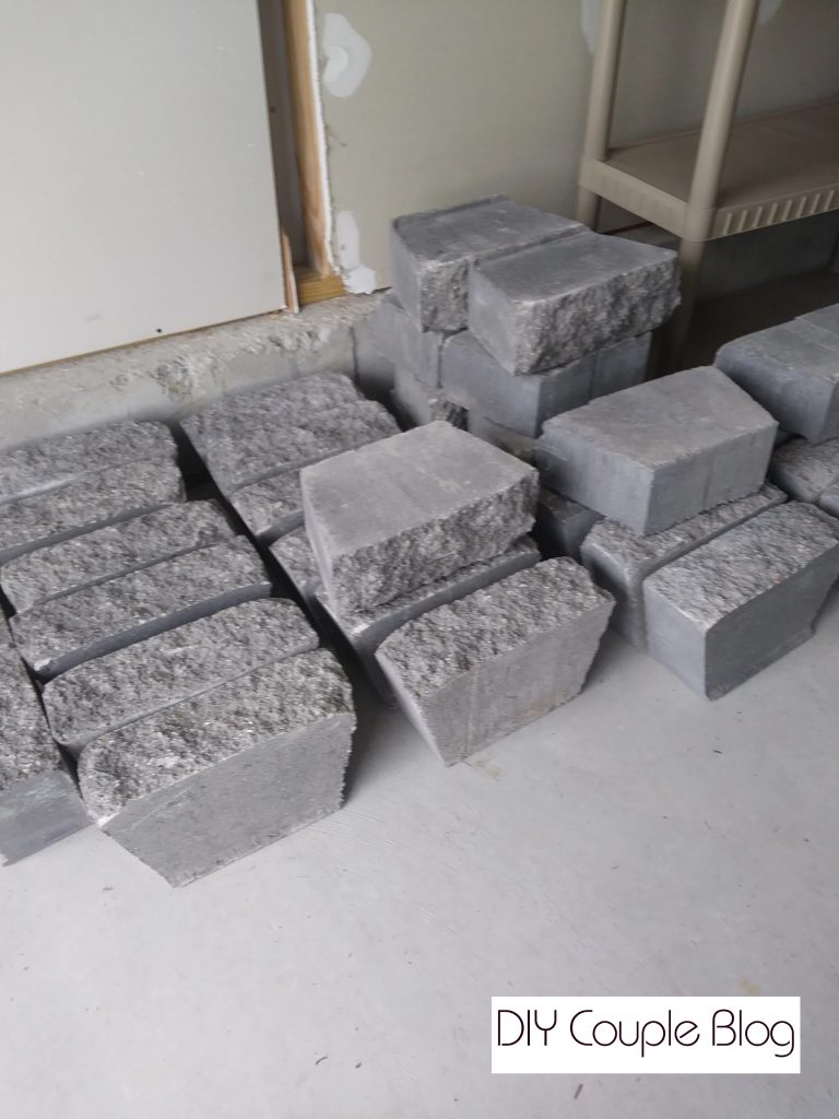stone for retaining wall for install
