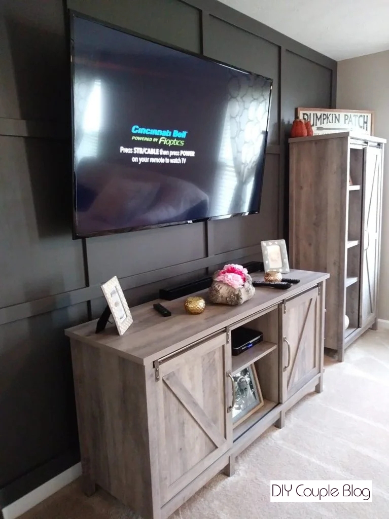 Hiding the wires for a wall mount TV is a small weekend project that makes a massive impact on your space