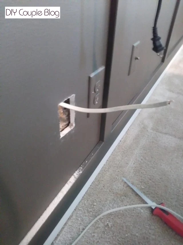 guiding scrap electrical wire through