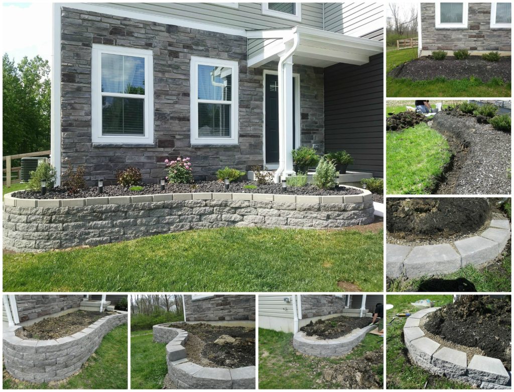 retaining wall front yard