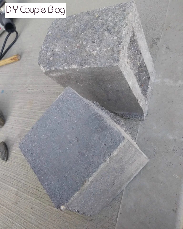 stone for retaining wall cut in half 