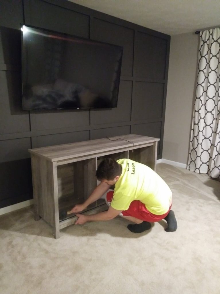 building new tv stand under the wall mount