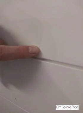 using a white putty crayon to make it disappear 