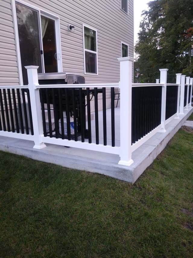 backyard concrete patio