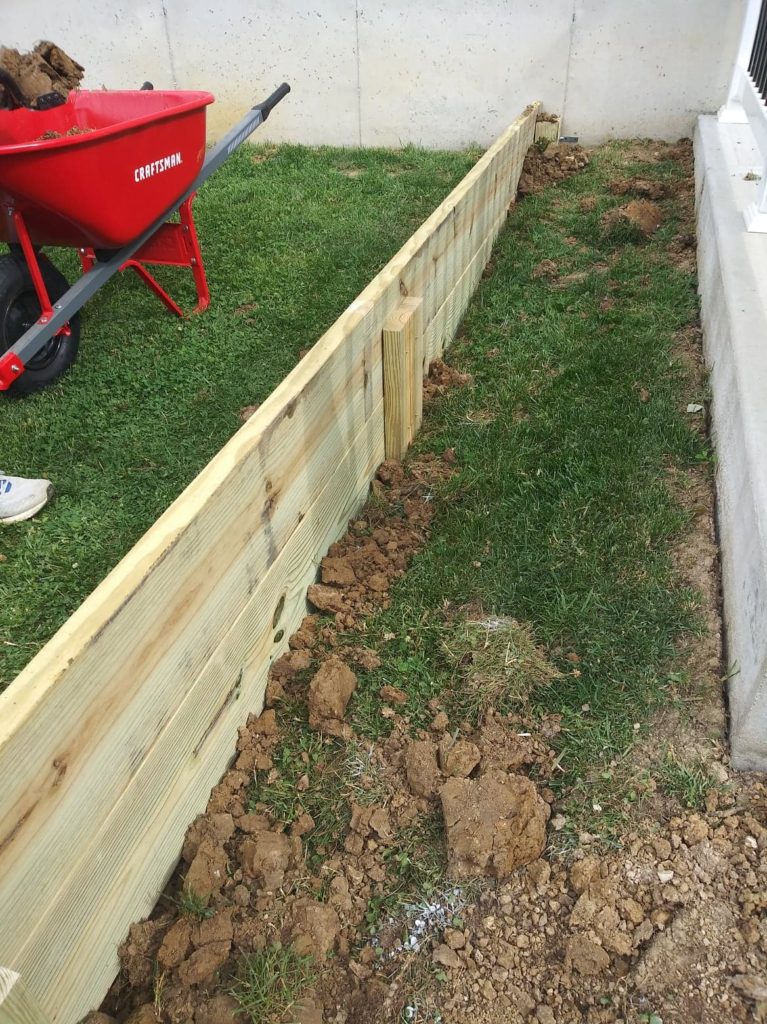 installing our boards in the ground