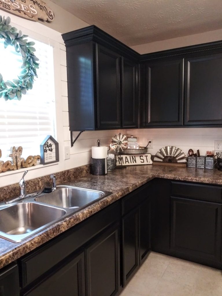 black kitchen cabinets 