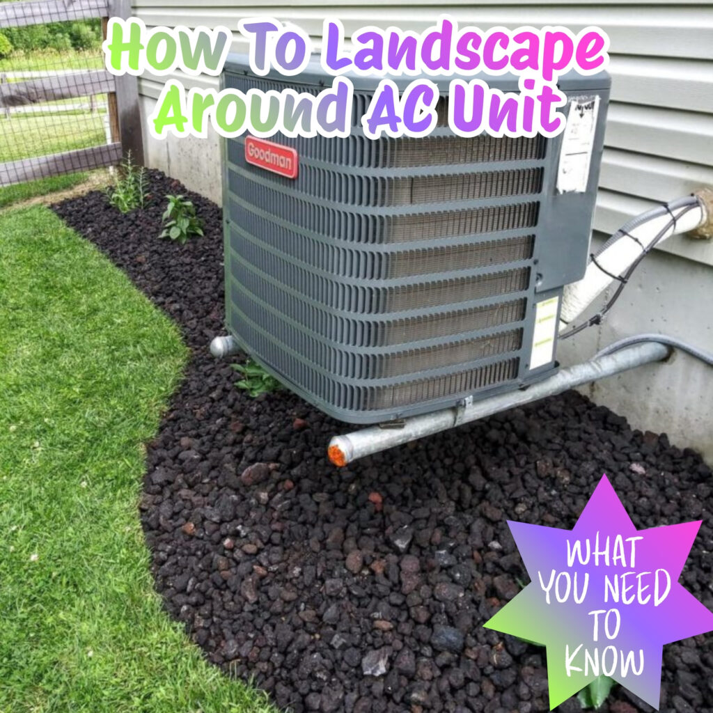 tips for landscaping around an air conditioner unit