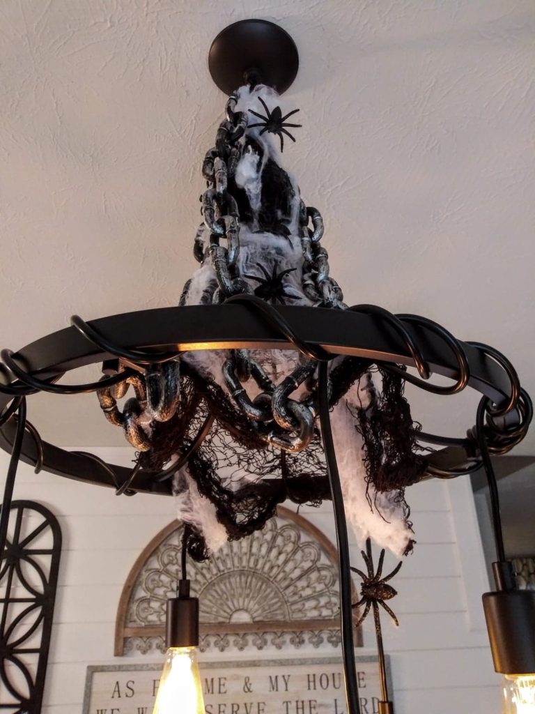 spooky chandelier