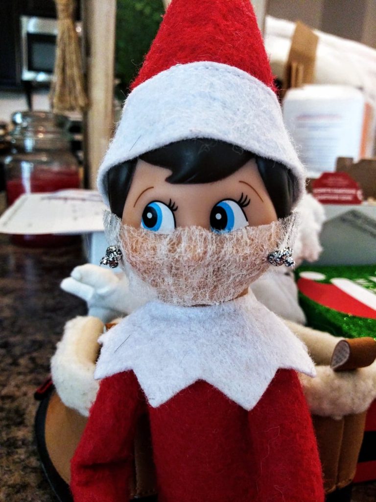 how to make elf on the shelf with face mask