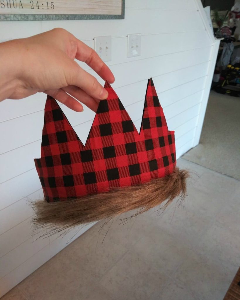 lumberjack first birthday crown