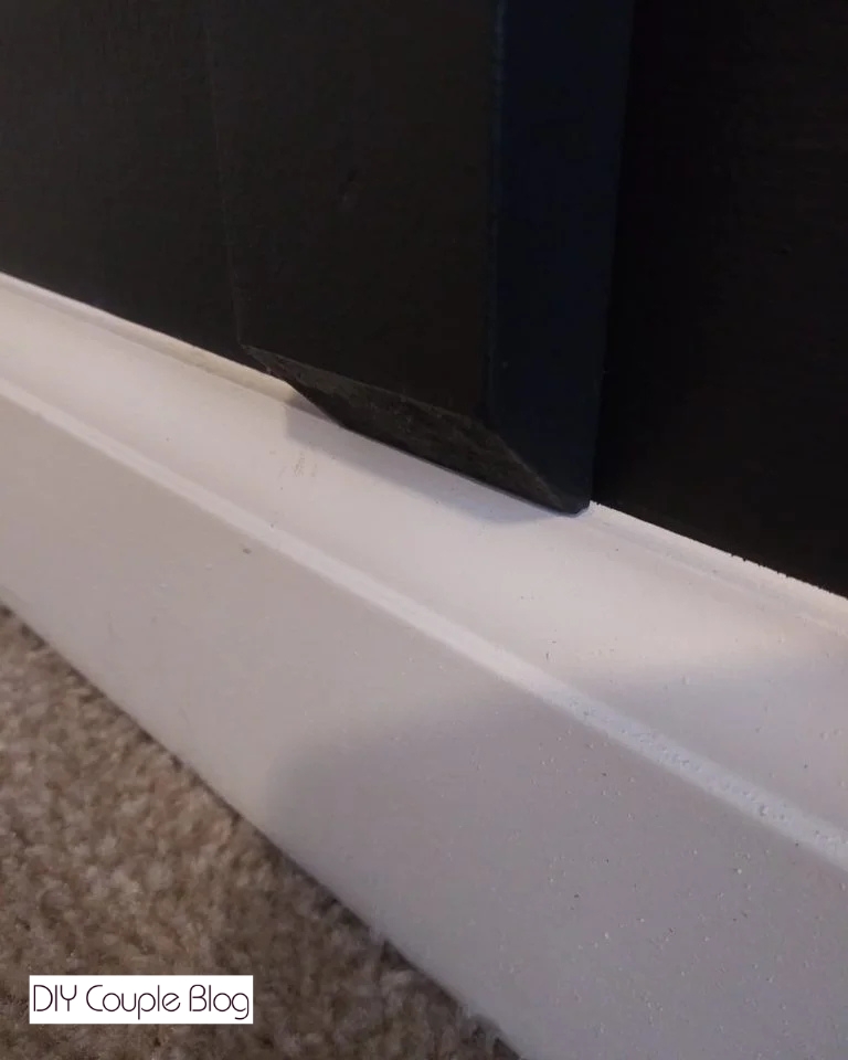 making angled cuts to the bottom boards of a board and batten nursery