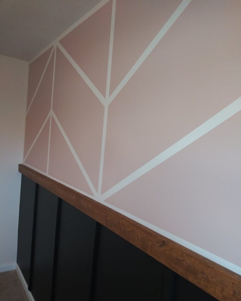 finished nursery wall