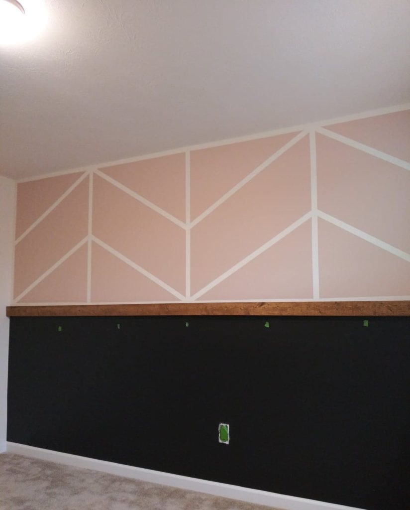 attaching middle board to the wall 