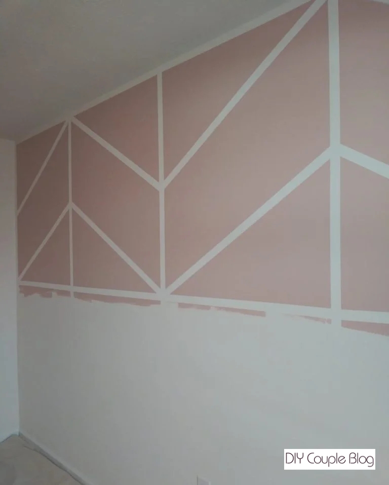 painting nursery wall a blush pink color