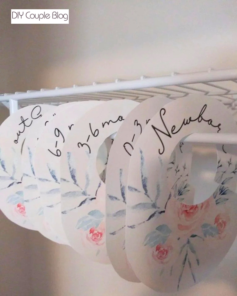 Printable baby clothes organizers from newborn to outgrown