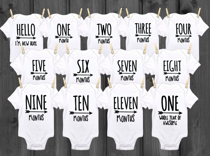 milestone onesies