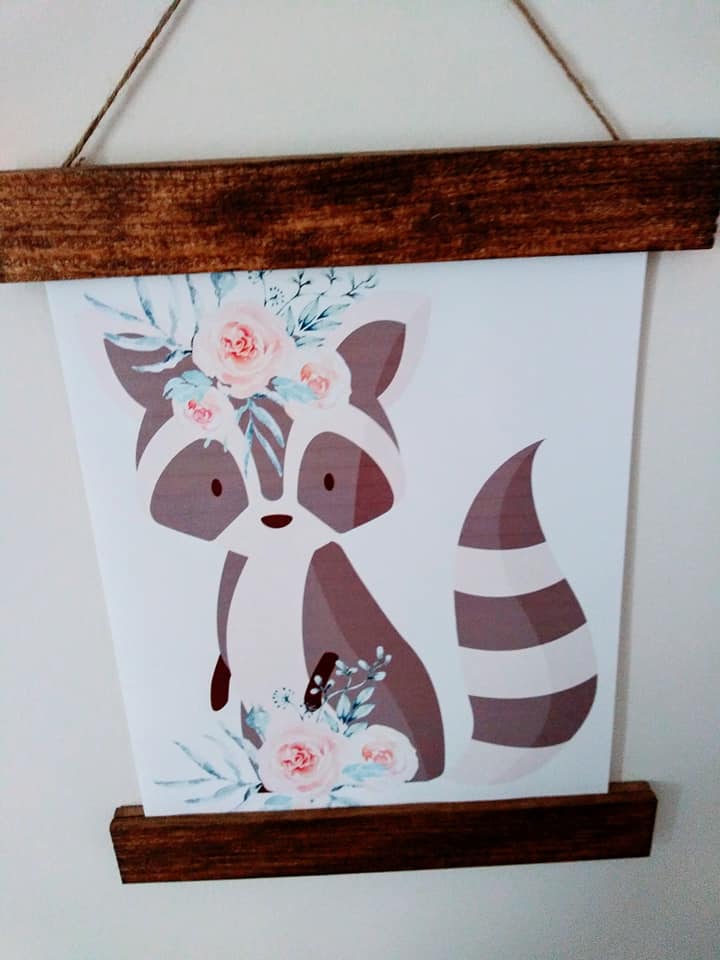 raccoon printable woodland animal