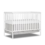white affordable crib for baby nursery