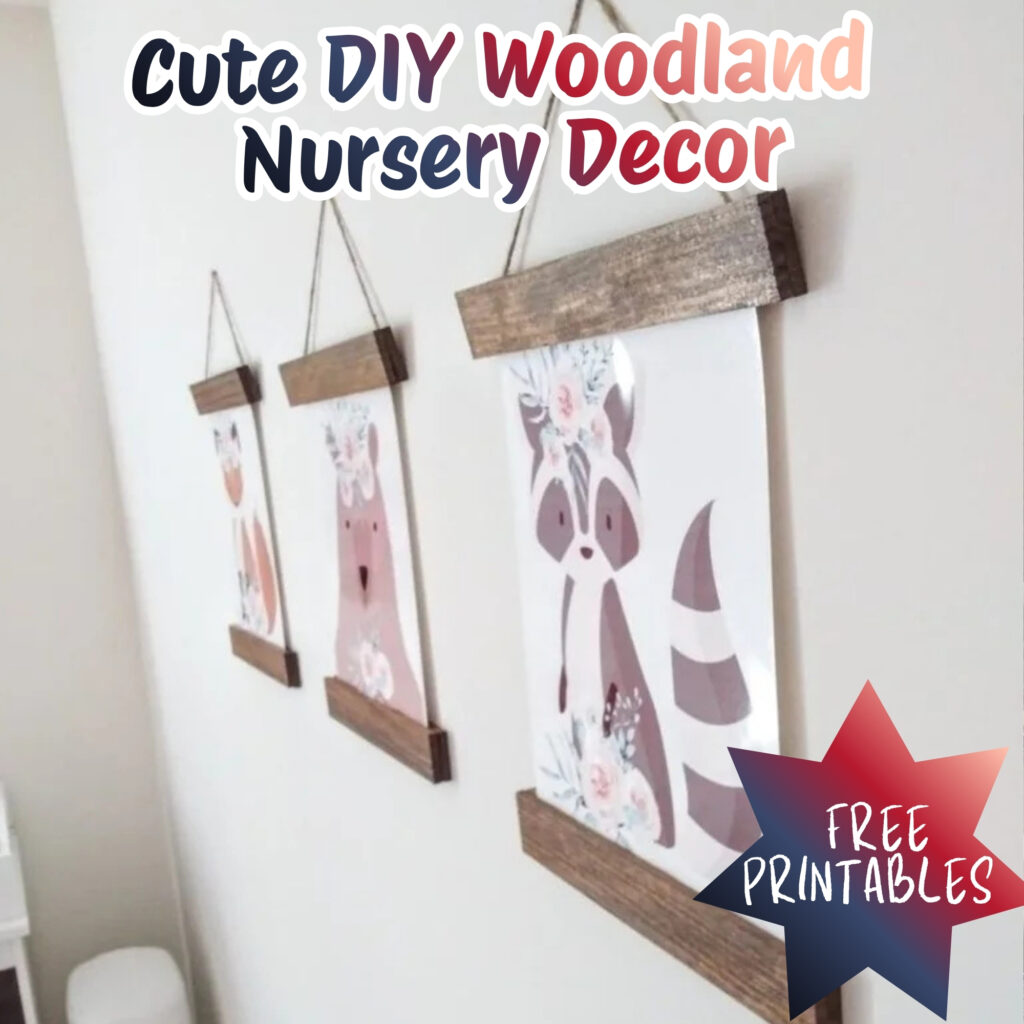 step-by-step DIY woodland nursery decor on a budget