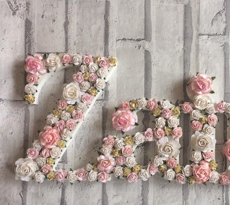 floral name for nursery wall