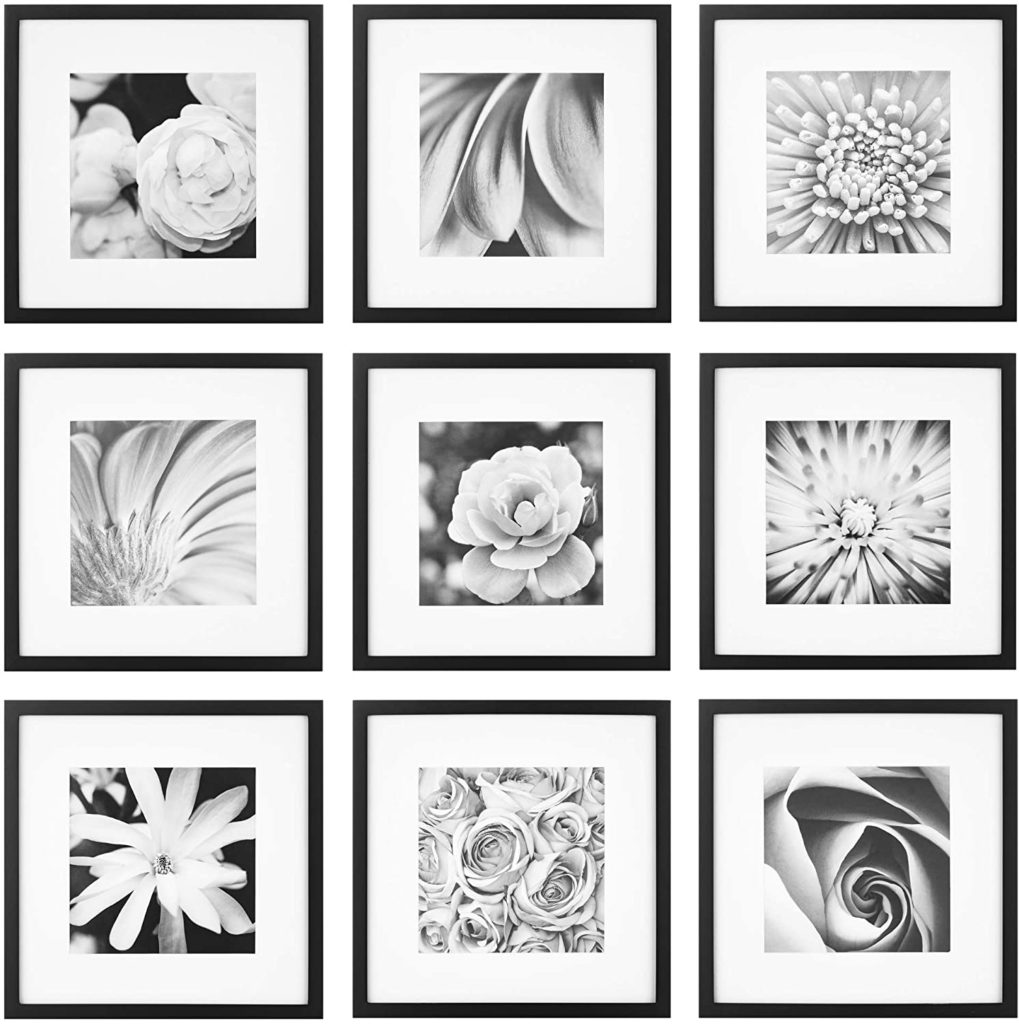 gallery wall photo frames