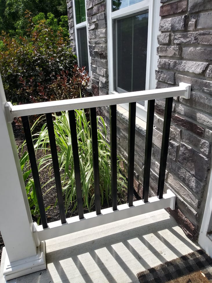 composite railing front porch