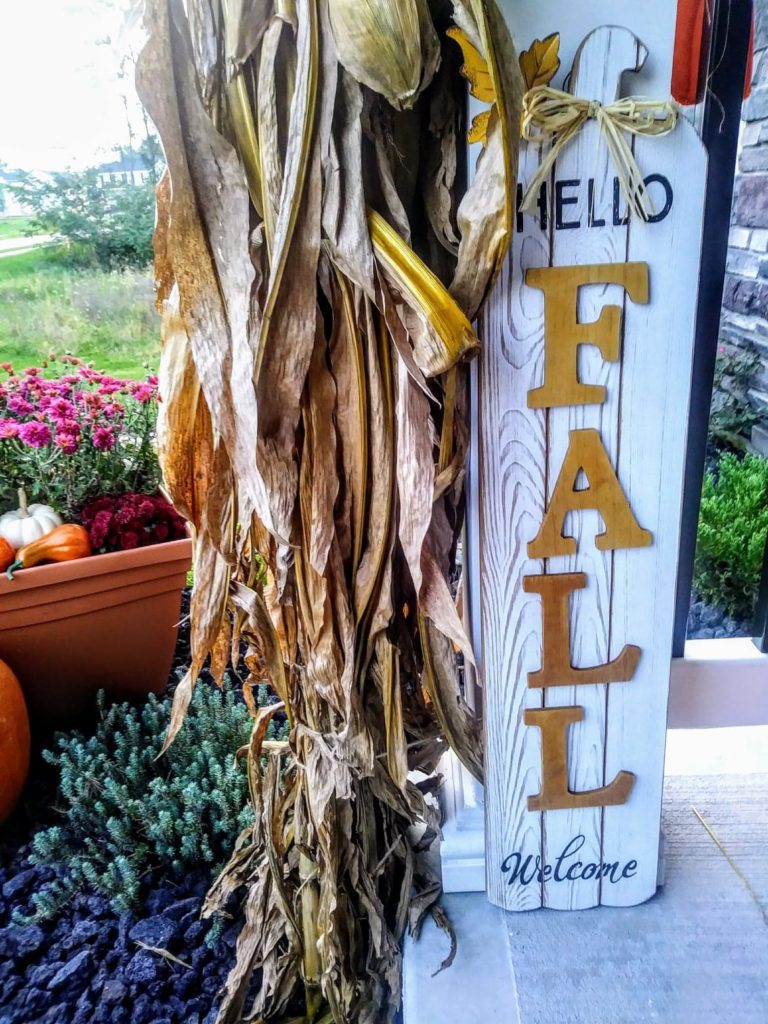 fall sign porch decor