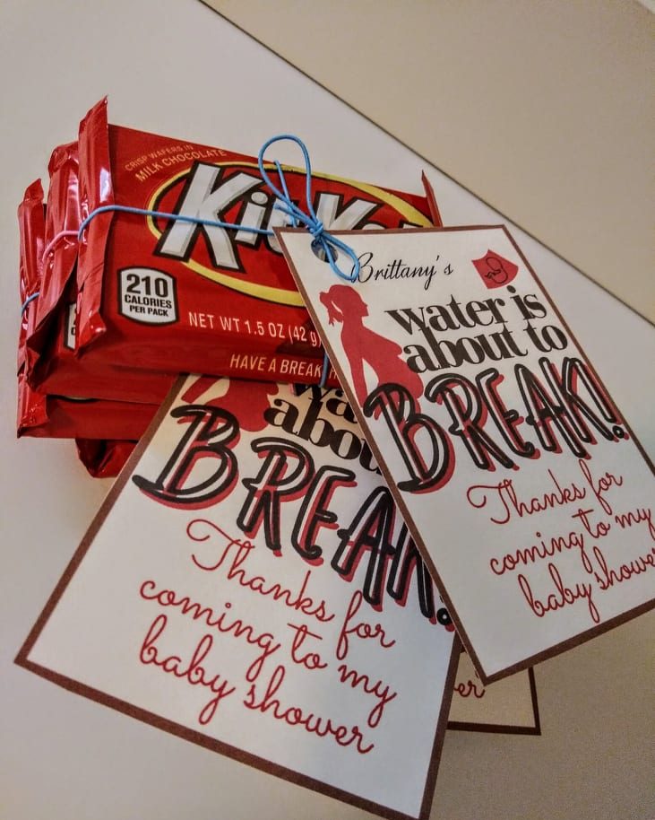 kit kat bars with baby shower message