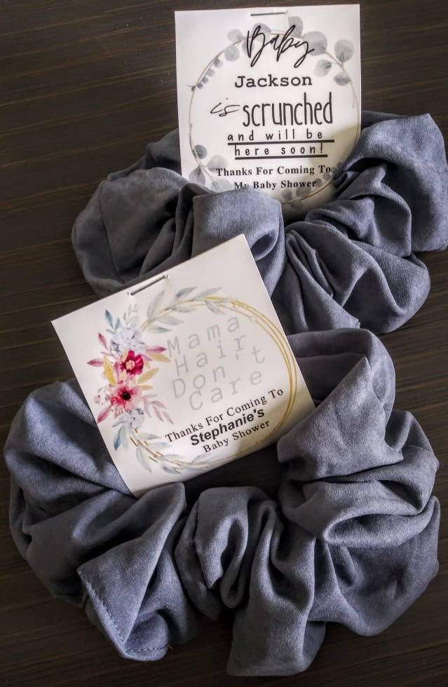 showing both designs for either boy or girl shower favor