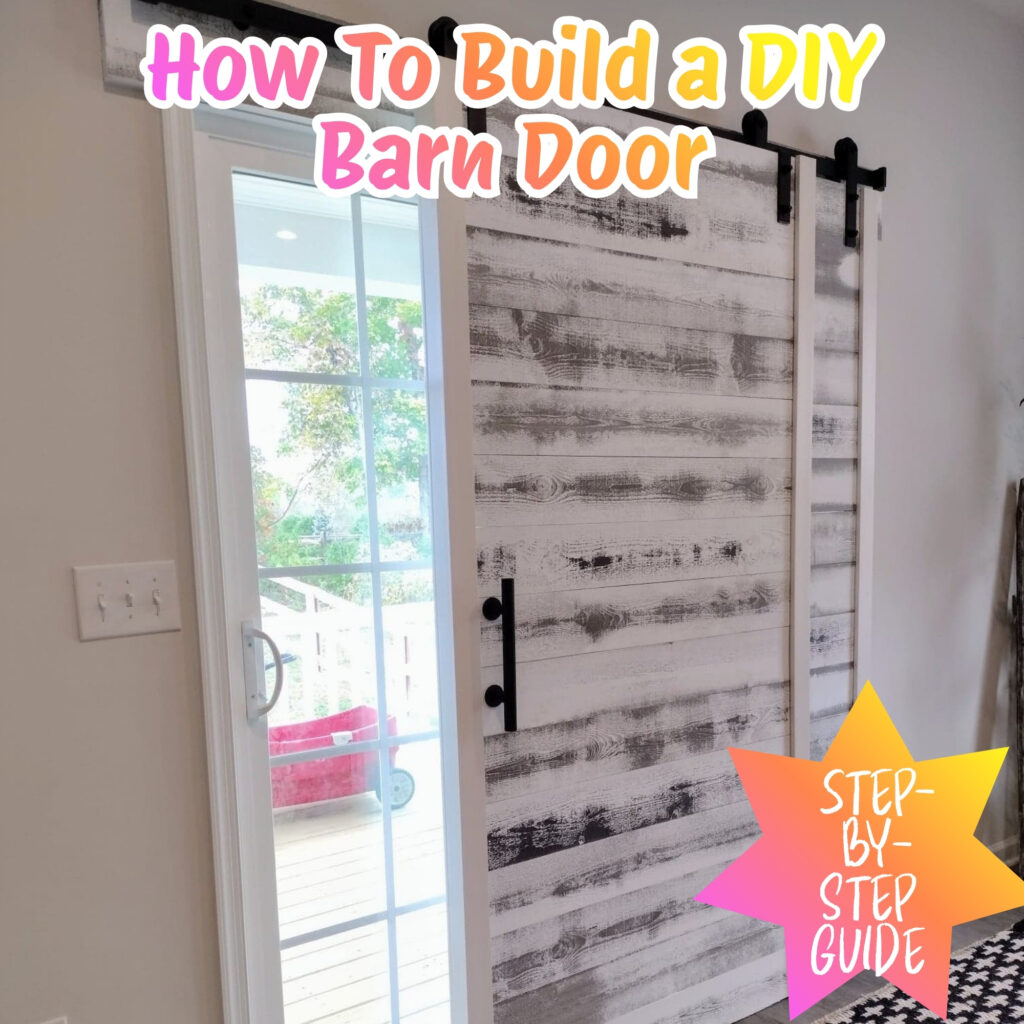step by step guide for how to build a DIY barn door