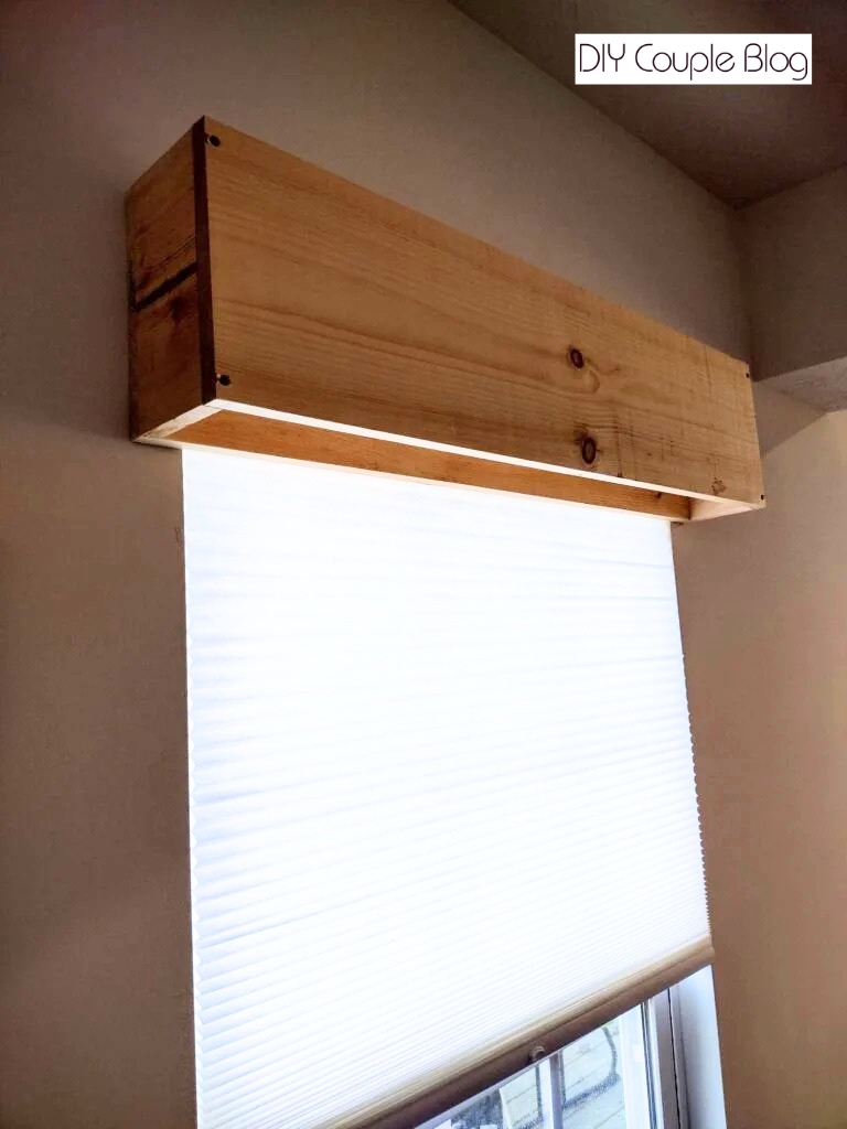 budget-friendly window treatment solution showing you how to build a window cornice