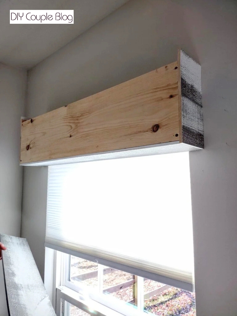installing the side coverage to the wood frame box