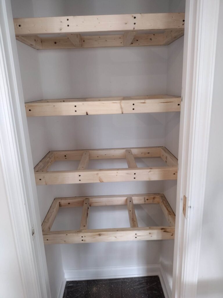 pantry shelving diy