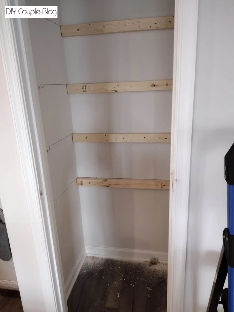 attaching boards the marked spots
