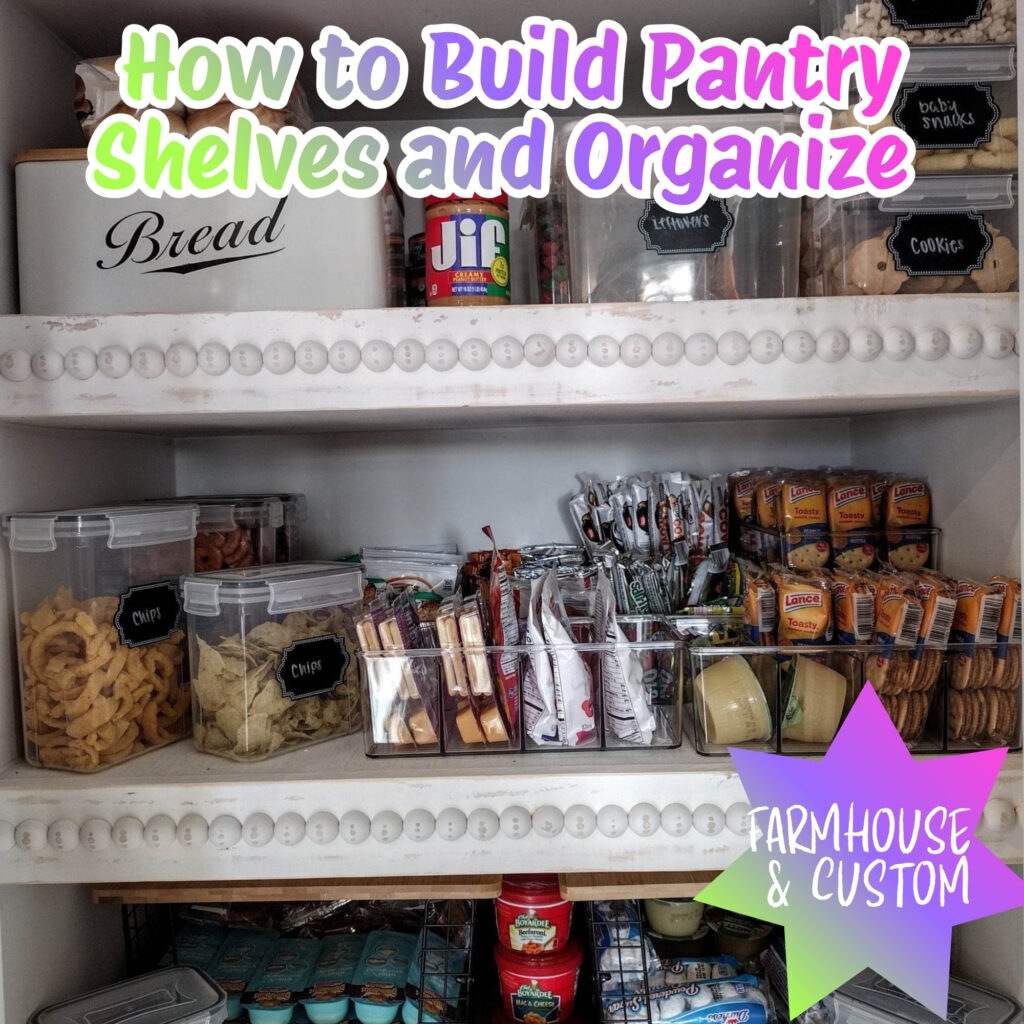 how to build DIY pantry shelving