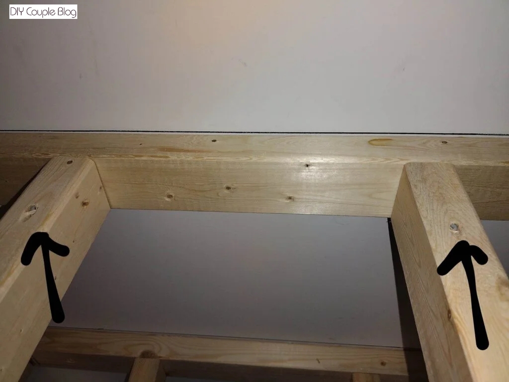 showing screws on the top