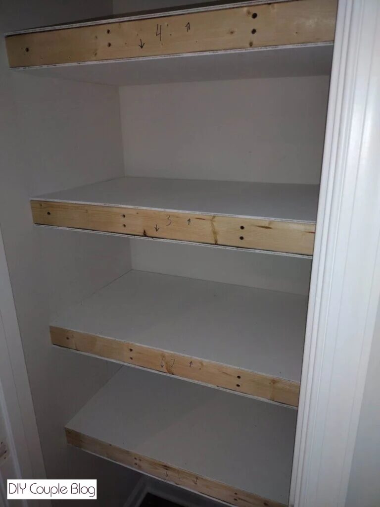 building DIY pantry shelving