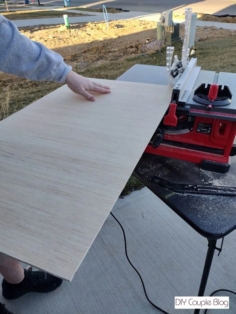 ripping shelf boards to size