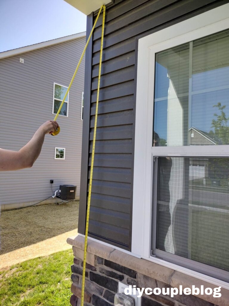 Measuring space for a DIY privacy wall project
