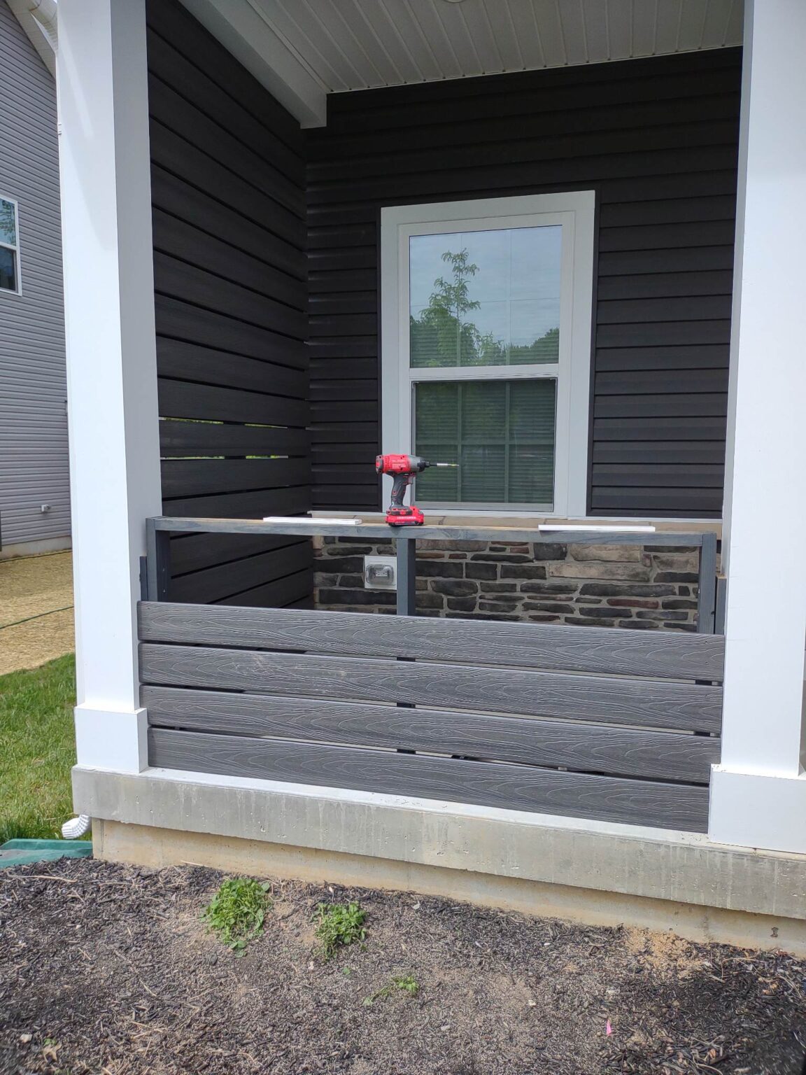 Build A Front Porch Railing (Easy DIY) - DIY Couple Blog