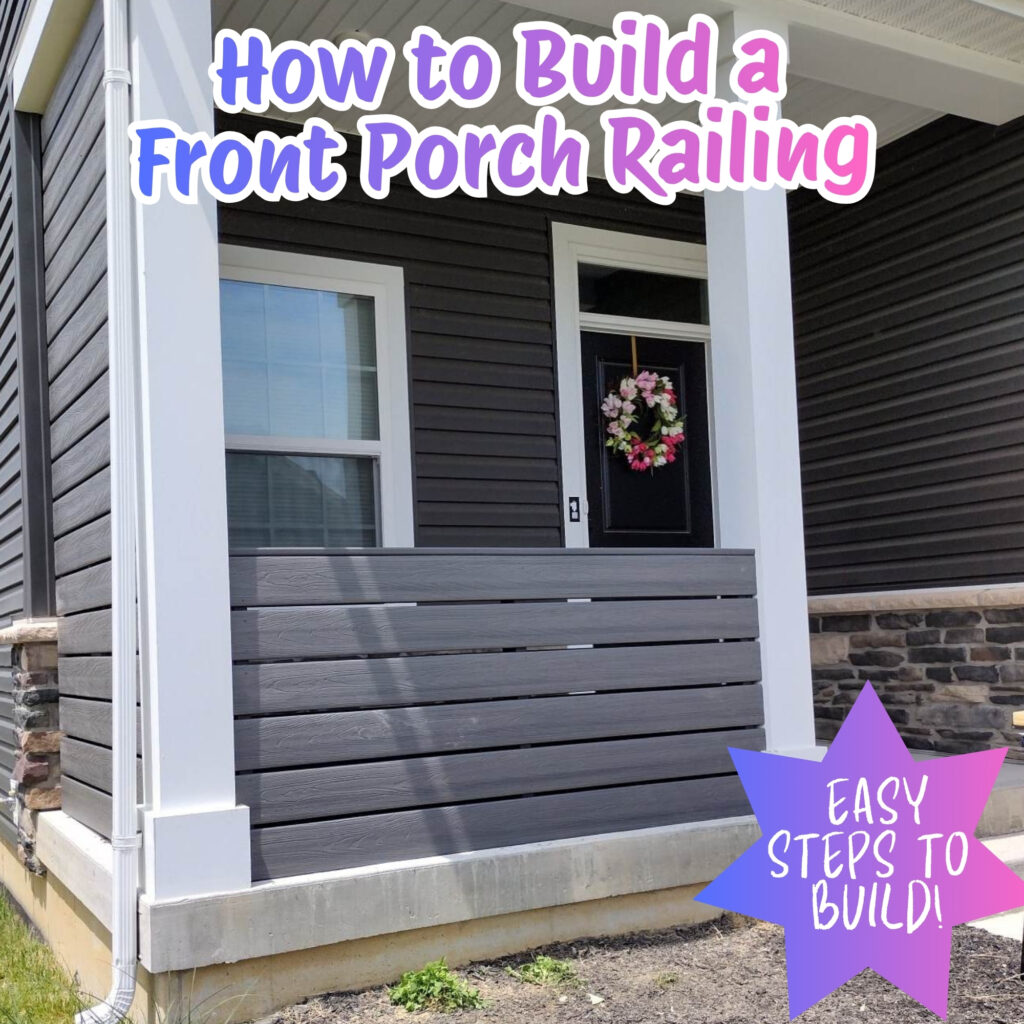 how to build a front porch railing