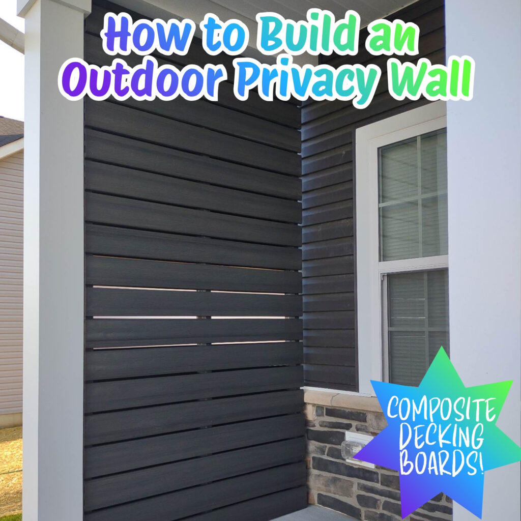 how to build an outdoor privacy wall