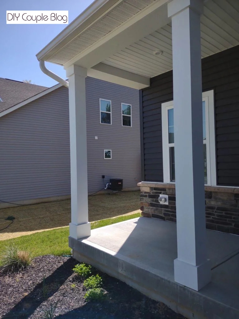 a look at the before photo of the front porch