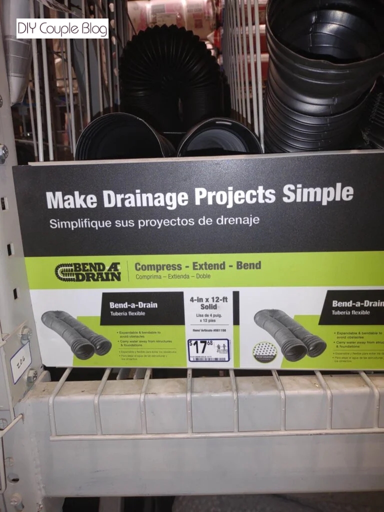 drainage solution with a flexible hose for extending gutter downspouts