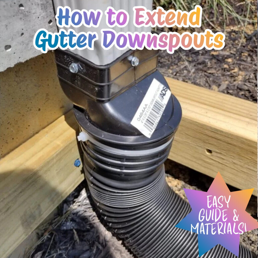 easy way to extend gutter downspouts