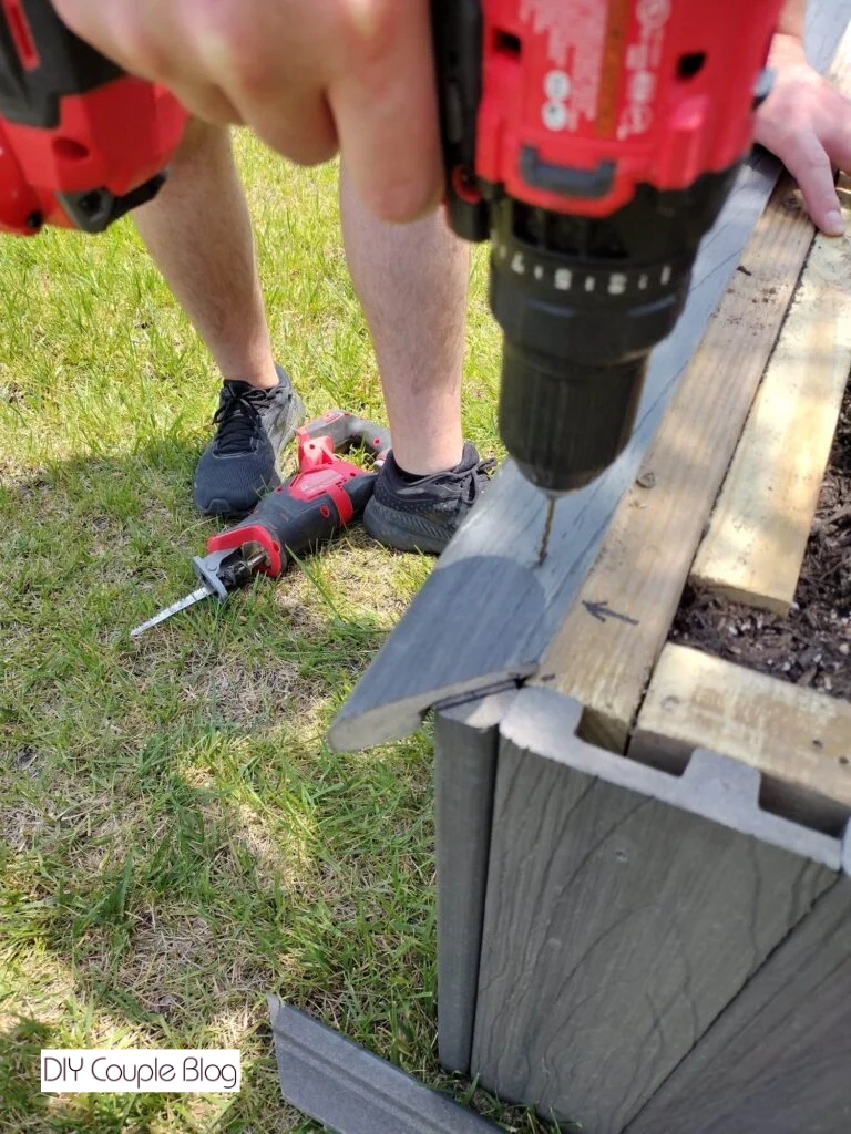 using tools for installation of the boards 