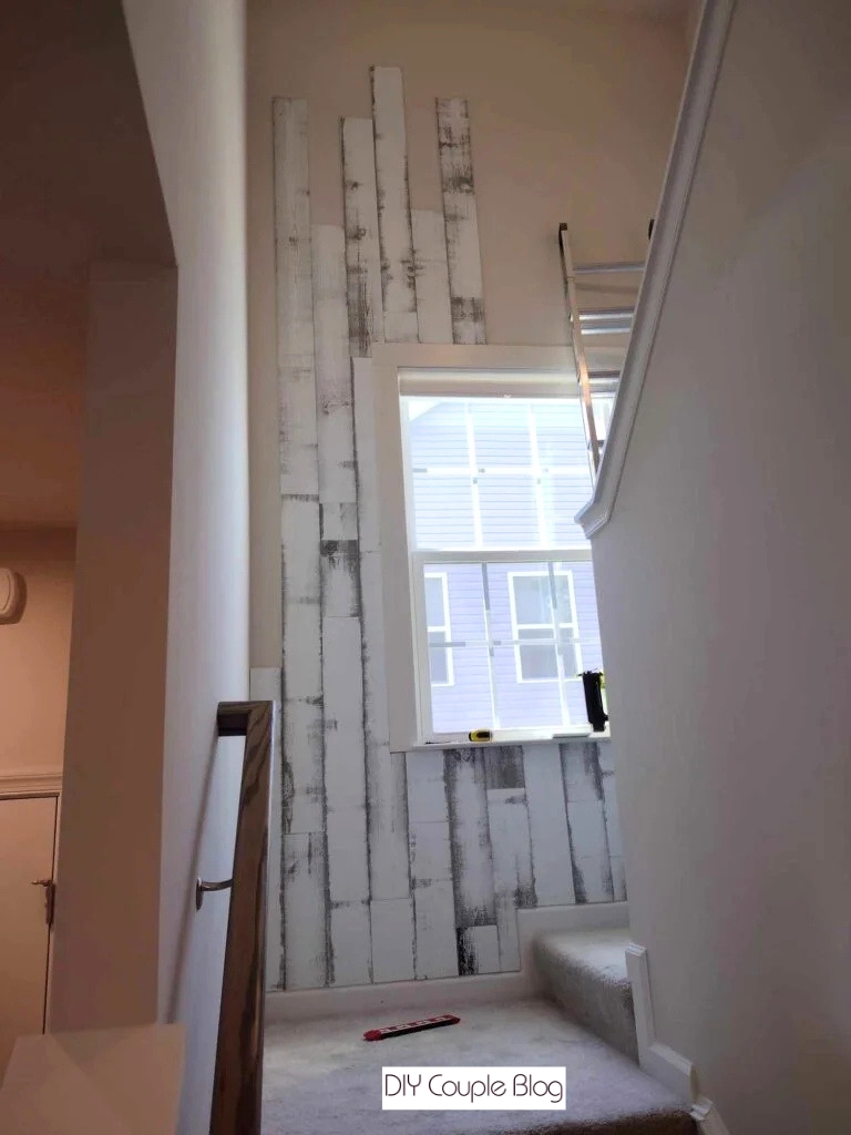 adding barnwood above the window